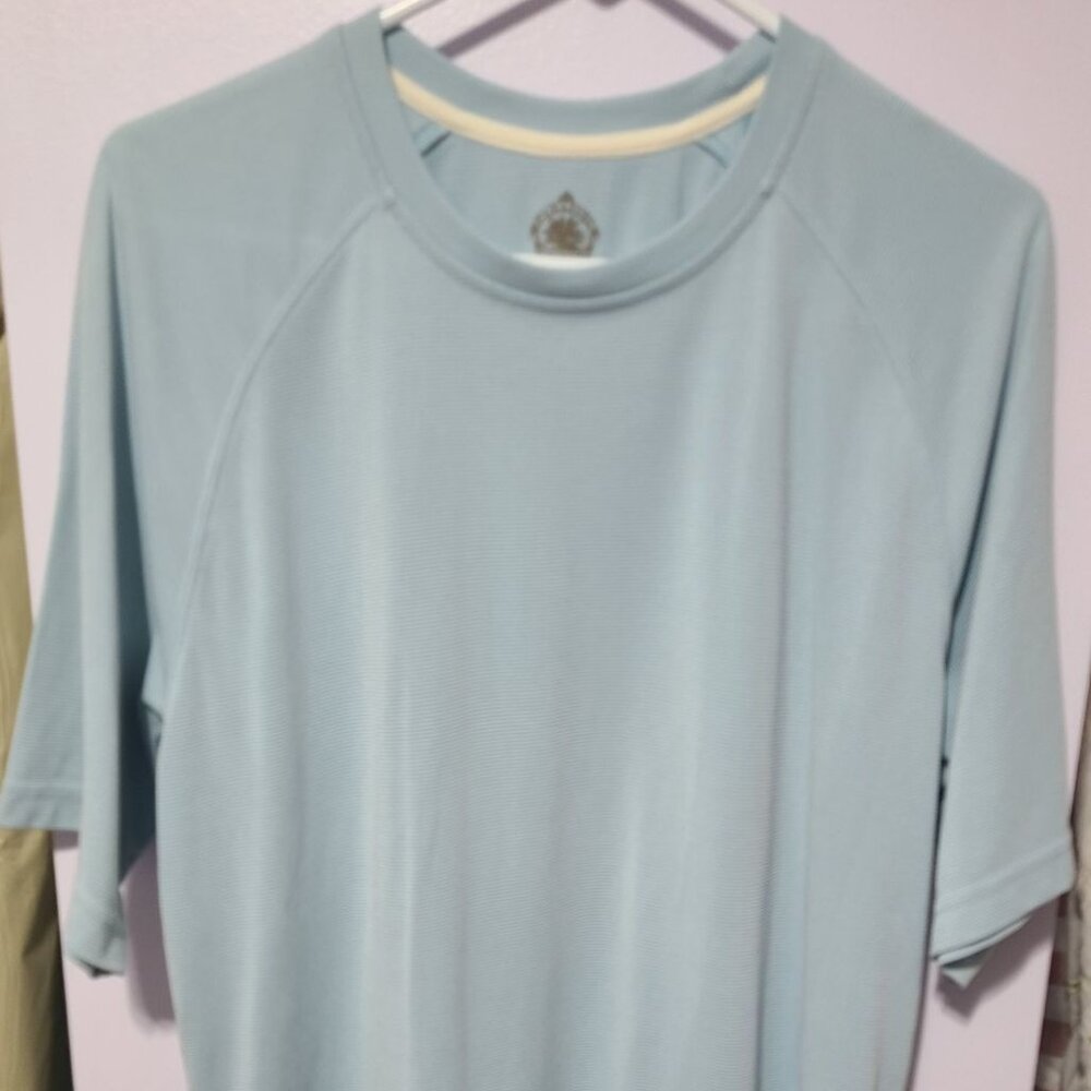Men's Blue SS Knit shirt Large